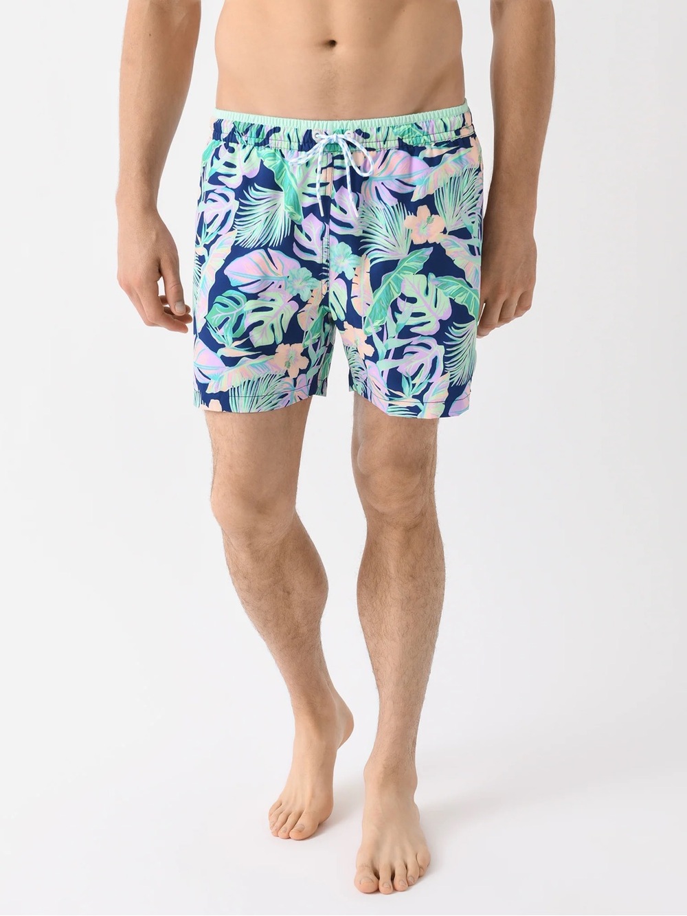 CHUBBIES Night Faunas Navy Tropical Print Swim Shorts 5.5 inseam